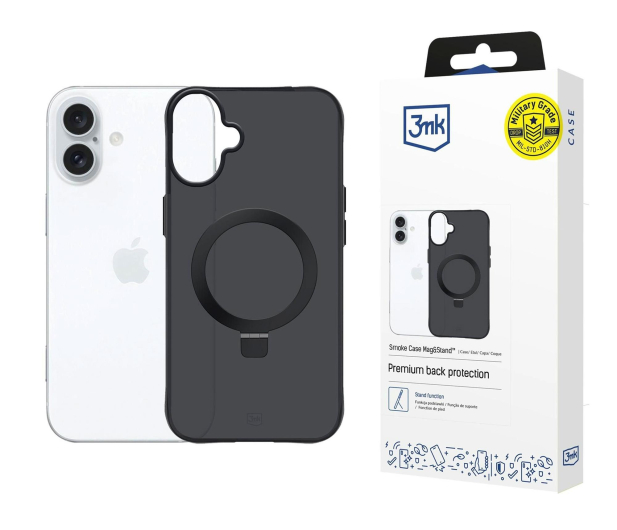 3mk Smoke Case Mag&Stand do iPhone 17 - 1360839 - zdjęcie
